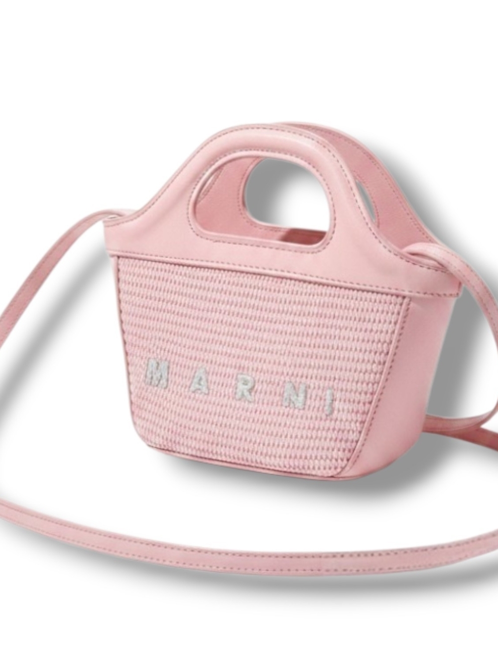 Pre-loved MARNI Tropicalia Micro Tote in Limited Pastel Blush Colorway - Picture 2 of 10